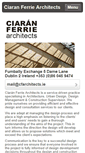 Mobile Screenshot of cfarchitects.ie