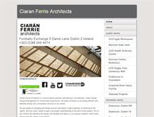 Tablet Screenshot of cfarchitects.ie